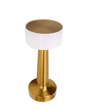 Gold Kare LED Masa Lambası Şarjlı Dimmer Kontrollü Dekoratif Işık