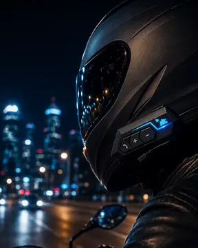 Bluetooth Motosiklet Kask Kulaklığı Mikrofonlu Kablosuz Sürüş Intercomu