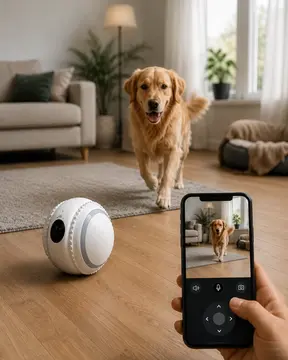 Yapay Zekalı Akıllı Takip Kamerası WiFi Bebek ve Evcil Hayvan İzleme