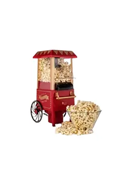 Yağsız Mısır Patlatma Makinesi Sıcak Hava Popcorn Makinesi Nostaljik Tasarım