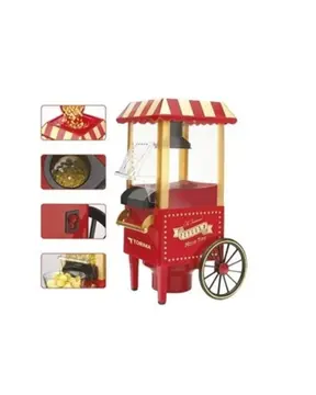 Yağsız Mısır Patlatma Makinesi Sıcak Hava Popcorn Makinesi Nostaljik Tasarım