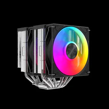 SAMA A60L Black 2x120mm ARGB Fan Kule Tipi Hava Soğutma 6 adet Gelişmiş Nikel Kaplı Bakır Isı Borusu CPU Fan (AMD ve INTEL Tüm işlemciler ile uyumlu)(1923)
