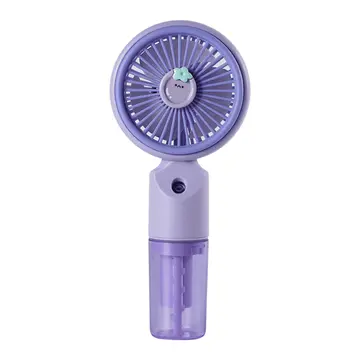 FENY FN-F50 MOR 3 Kademeli Hız Buharlı Ferahlık Elde Kullanım Dahili 800mAh Bataryalı Type-C Şarj Girişli Vantilatör(1923)