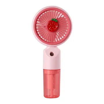 FENY FN-F50 PEMBE 3 Kademeli Hız Buharlı Ferahlık Elde Kullanım Dahili 800mAh Bataryalı Type-C Şarj Girişli Vantilatör(1923)