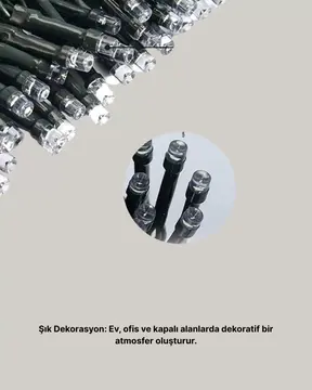 Uzun Ömürlü LED Teknolojili 10 Metre Şık Işıklı Süsleme Seti