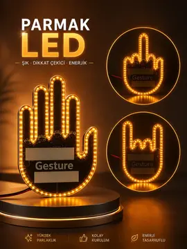 PARMAK LED AMBER RENKLİ IŞIK