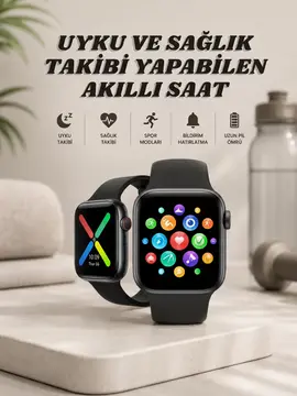 Akıllı Saat Wireless Şarj Yüksek Çözünürlüklü Müzik Dinleme Sesli Cevaplama