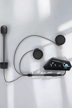 Kask Kulaklığı Motosiklet Intercom Interkom Dinleme Konuşma Özellikli Su Geçirmez