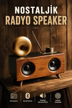 Nostaljik Görünümlü Bluetooth Bağlantılı Speaker