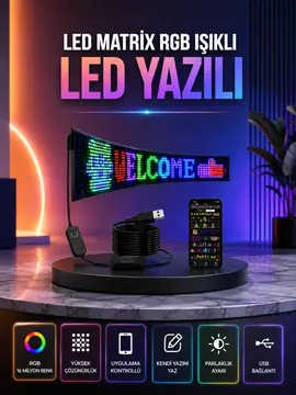 Şık ve Fonksiyonel RGB LED Panel Canlı Renk Yansımalı Işık Sistemi
