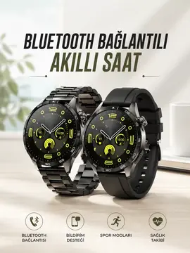 Akıllı Saat Sesli Görüşme NFC Uyumlu Bildirim Görme ve Uyku ve Sağlık Takibi