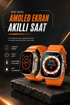 Akıllı Saat GPS Özelliği Bildirim Görme Adımsayar Sesli Görüşme Yapabilen