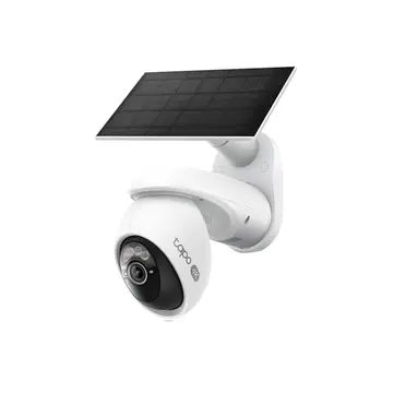 TP-LINK Tapo TC92 KIT (C660 KIT) 4K 80Mpix Dış Mekan IP65 WiFi 12Mt. Renkli Gece Görüşü İki Yönlü Ses Yapay Zeka Destekli Güneş Enerjili Güvenlik Kamerası Kiti(1923)