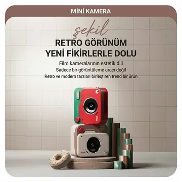 Ally PixMini Retro Video Dijital Kamera Ağ Kamerası DVR 1080P HD