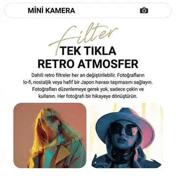 Ally PixMini Retro Video Dijital Kamera Ağ Kamerası DVR 1080P HD