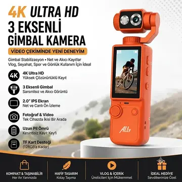 Ally Q8 PocketPro 4K Dijital Vlog Kamerası