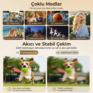 Ally Q8 PocketPro 4K Dijital Vlog Kamerası