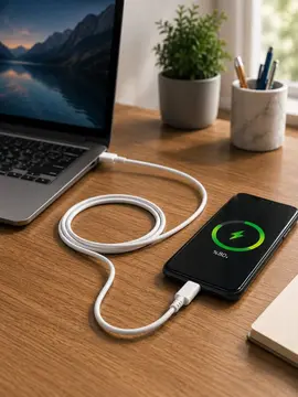 USB-A to Type-C Şarj Kablosu 2 Metre Uzun Kablo