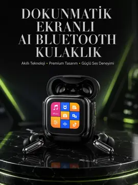 Akıllı Dokunmatik Kontrol AI Özellikli Bluetooth Kulaklık