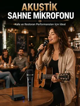 Çift Kablosuz El Mikrofonu Net Ses Kalitesi ve Dijital Gösterge