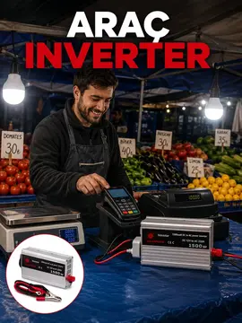 1500W Araç İnvertörü Güçlü Priz Çıkış