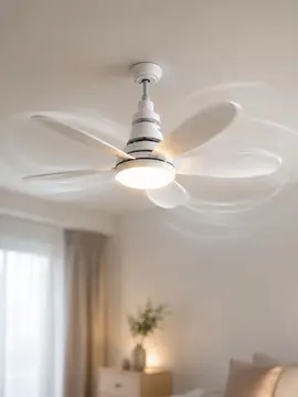 Yüksek Aydınlatma Performansına Sahip LED Tavan Fanı Sessiz Çalışma Güçlü Esinti ve Uzaktan Kumanda Kontrolü