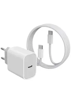 Type-C Hızlı Şarj Özellikli Cihazı USB-C Kablo Dahil