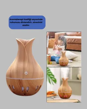 130ml Aromaterapi Difüzörü Hava Nemlendirici 7 Renk LED Işıklı