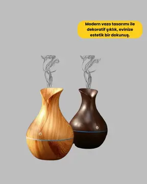 130ml Aromaterapi Difüzörü Hava Nemlendirici 7 Renk LED Işıklı