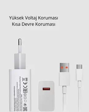 Turbo 120W Hızlı Şarj Cihazı Type-C Kablolu