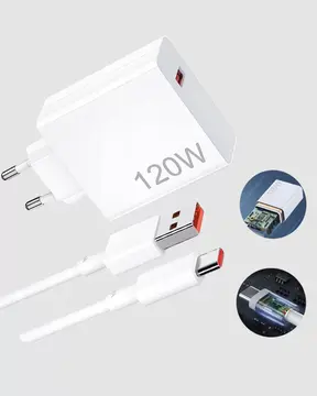 Turbo 120W Hızlı Şarj Cihazı Type-C Kablolu