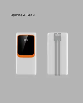 10.000 mAh Bataryalı Dijital Göstergeli Taşınabilir Powerbank