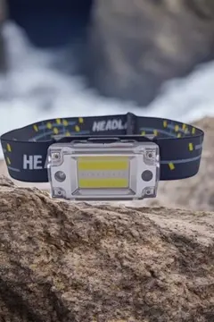 Sensör Kontrollü Şarjlı Beyaz LED Kafa Lambası ve El Feneri