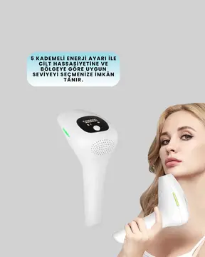 IPL Lazer Epilasyon Aleti 5 Kademeli Güç Ayarlı