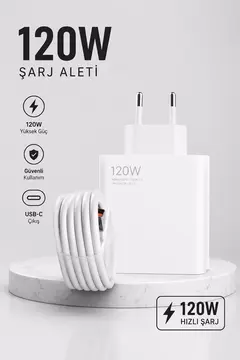 Turbo Hızlı Şarj Destekli 120W USB-C Şarj Seti