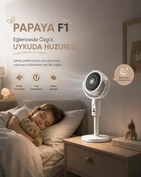 Uzaktan Kumanda Özelliğiyle Konforlu Kullanım Sunan Dikey Vantilatör