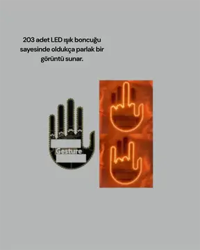 Aracınız İçin Eğlenceli ve Güvenli İletişim: LED Jest Lambası Uzaktan Kumandalı Kolay Montaj