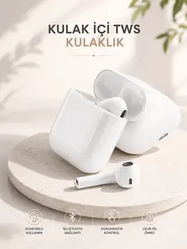 Yeni Nesil HD Ses ve Dokunmatik Kontrol Akıllı ve Şık Bluetooth Kulaklık