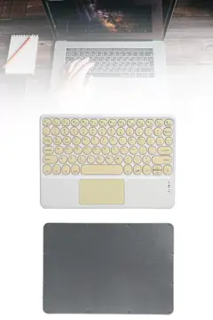 Touchpad Tüm Cihazlara Uyumlu Bluetooth Klavye Touchpad Slim Kablosuz Wifi Q Klavye