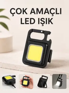 Kamp Işığı Çok Fonksiyonlu Taşınabilir Anahtarlık Kapak Açma Manyetik Özelliği
