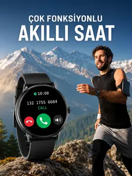 Akıllı Saat Çok Fonksiyonlu Sesli Görüşme NFC Uyumlu Amoled Ekran