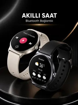 Akıllı Saat Sesli Görüşme Bluetooth Bağlantılı 3 Kordonlu