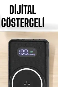 Hızlı Şarj Dijital Göstergeli Powerbankli Çoklu Şarj Özelliği