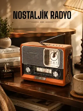 Ahşap Görünümlü Retro Bluetooth Radyo USBAUX Ve SD Kart Girişli