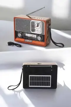 Nostaljik Radyo USBAUX Ve SD Kart Girişli Bluetooth Bağlantılı