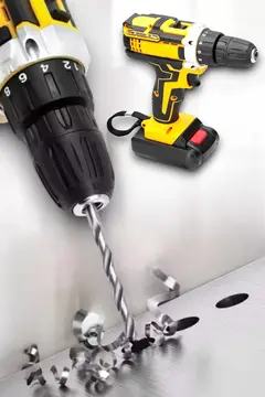 Metal Dişli 24W Akülü Matkap -Çift Bataryalı ve LED Çalışma Işığı ile Tam Set