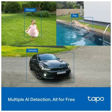 TP-LINK Tapo TC85 KIT (C425 KIT) 2K QHD 40Mpix Dış Mekan IP66 WiFi 15Mt. Renkli Gece Görüşü İki Yönlü Ses Yapay Zeka Destekli Güneş Enerjili Güvenlik Kamerası Kiti(1923)