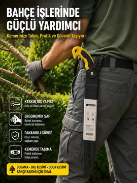 Dal Budama İçin Güçlü Kesim Sağlayan Bahçe Bıçkısı