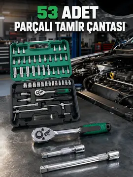 Çok Uçlu ve Farklı Ölçülü 53 Parça Alet Seti