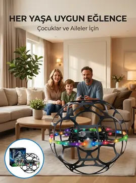 El Sensörlü Uçan Top Drone Çocuklar İçin LED Işıklı Eğlence Oyuncağı